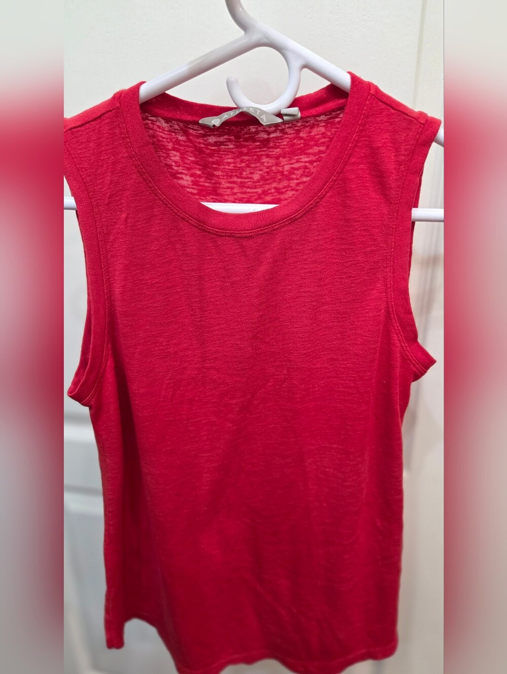 Athleta Red Sleeveless Tank Top
